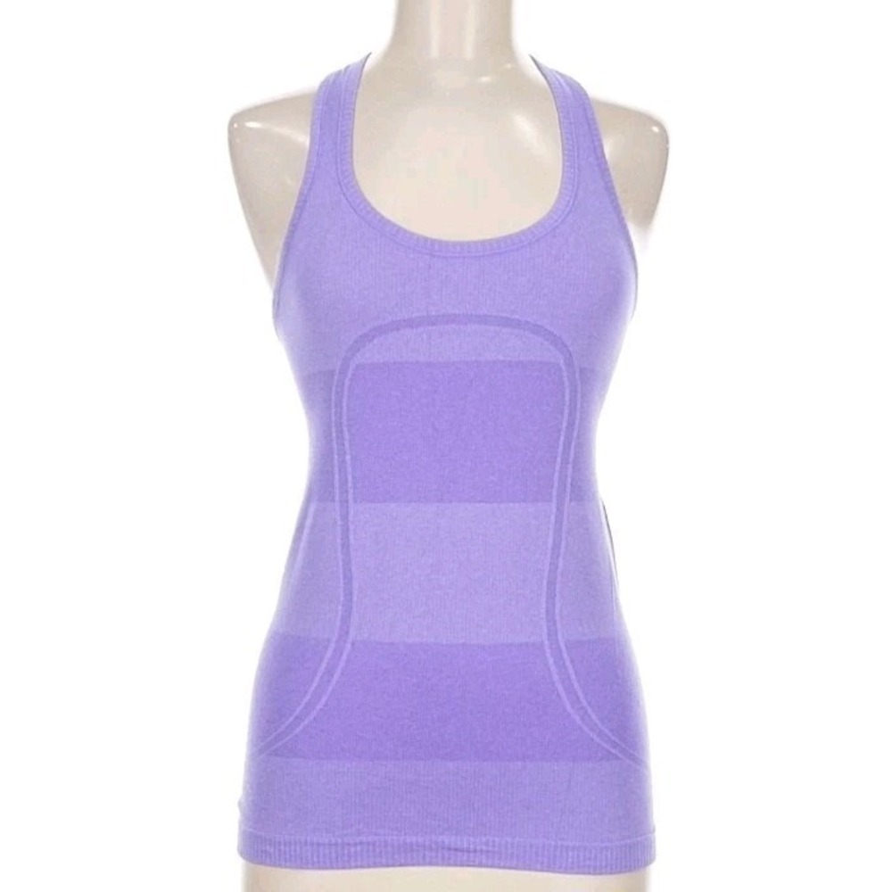 Lululemon Stripes Women's 6 Swiftly Tech‎ Racerback Tank Top Running Athletic